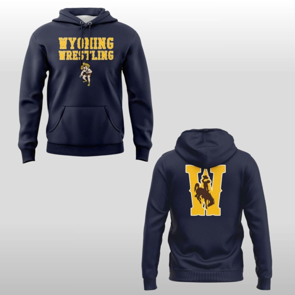Wyoming Cowboys Wrestling 2026 Classic Hoodie 5 Wyoming Cowboys Wrestling 2026 Classic Hoodie