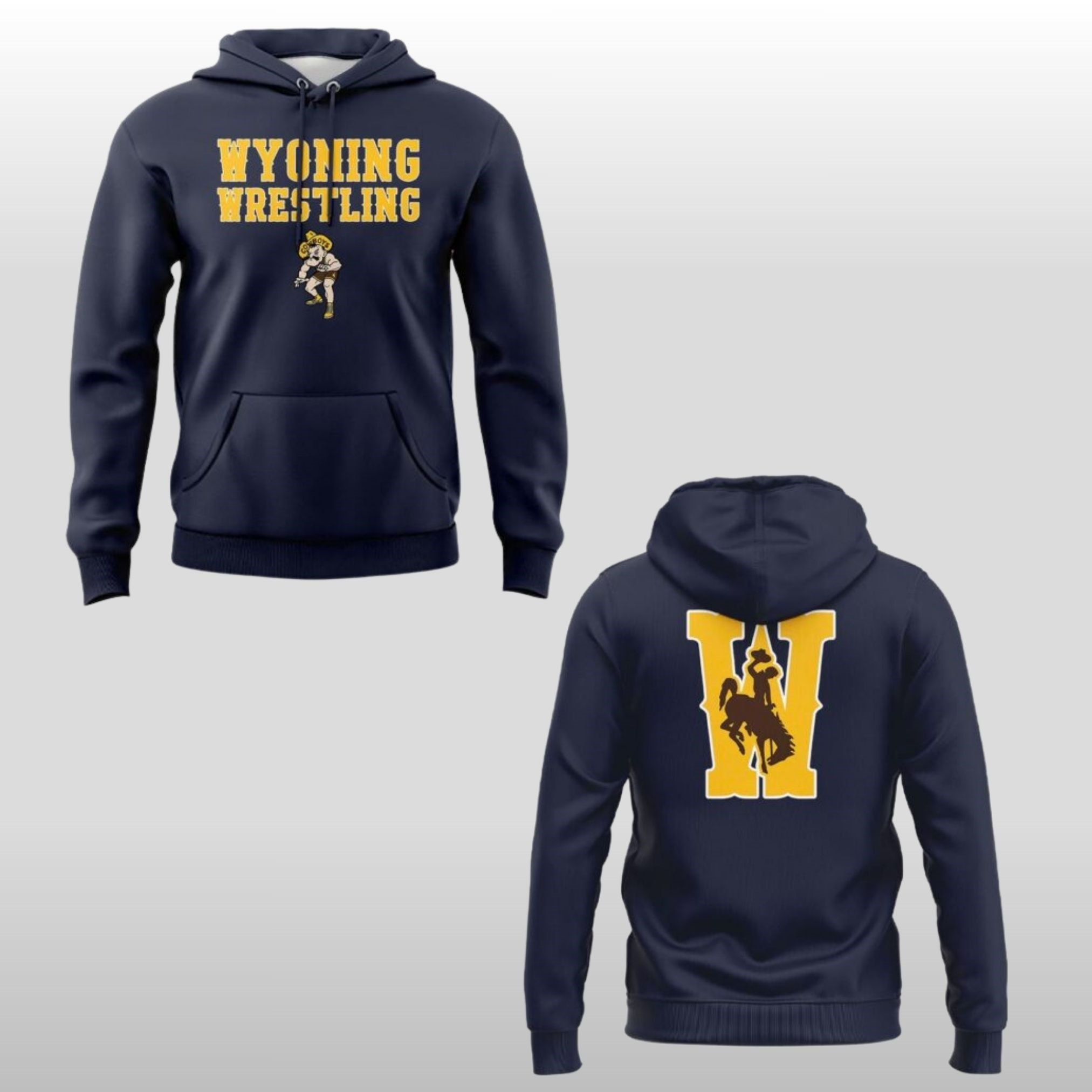 Wyoming-Cowboys-Wrestling-2026-Classic-Hoodie Wyoming Cowboys Wrestling 2026 Classic Hoodie