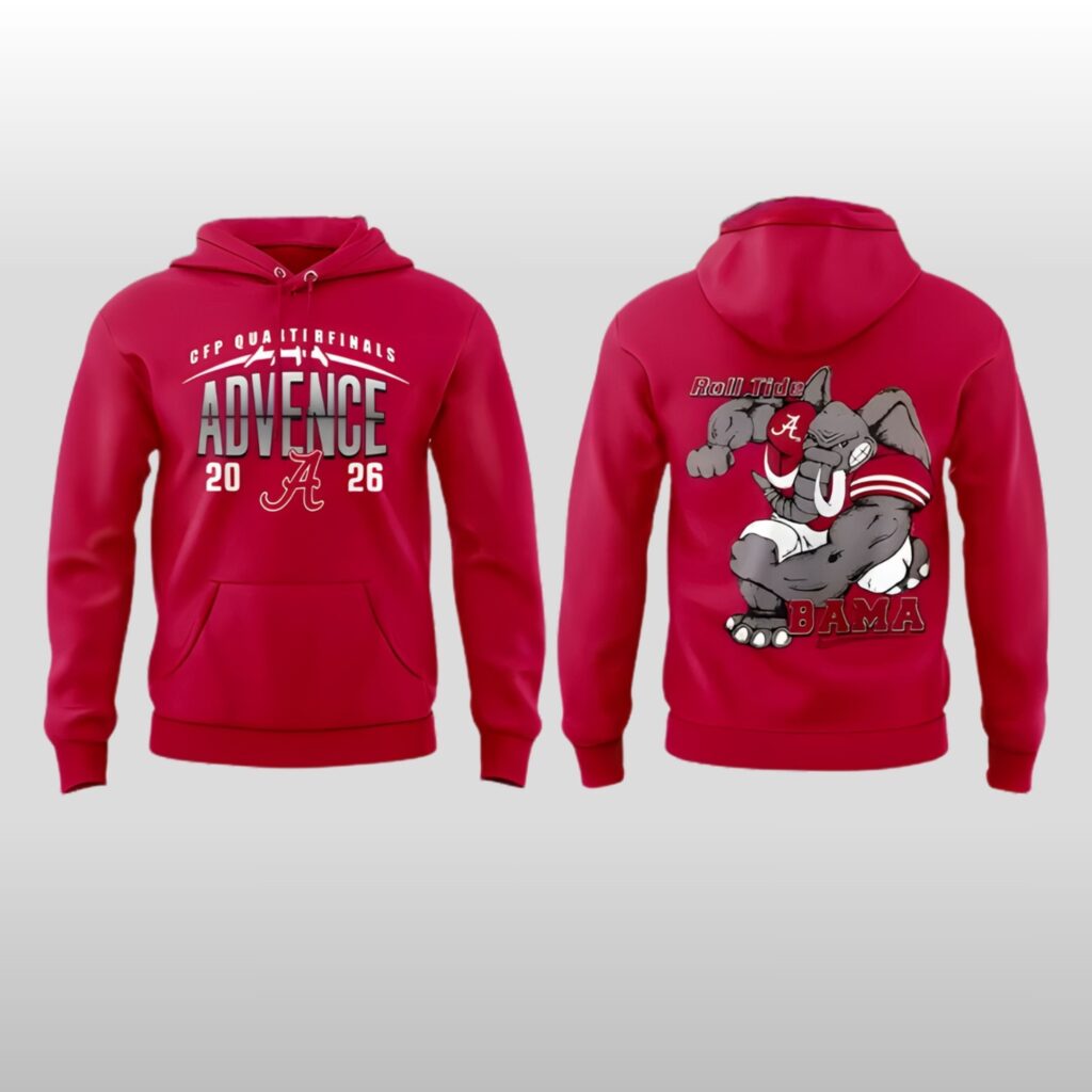 2026 Alabama Crimson Tide Way Back To Advance Hoodie Shirt