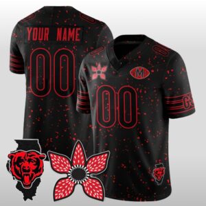 Chicago Bears Stranger Things Football Jersey