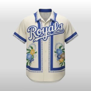 2026 KC Royals Here Comes the Bloom Hawaiian Shirt Giveaway