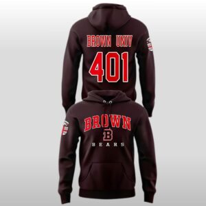 2026 Boston Bruins Brown 401 Brown Univ Hoodie Shirt