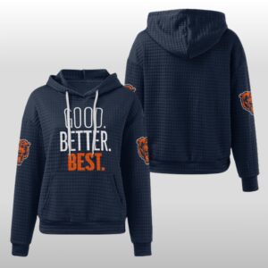 Chicago Bears Good Better Best Waffle Hoodie