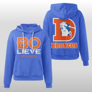 Bolieve Denver Broncos Waffle Hoodie