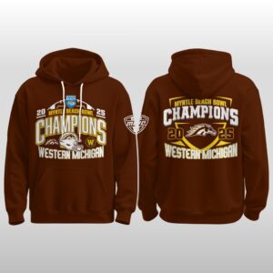 WMU 2025 Myrtle Beach Bowl Champions Hoodie Joggers Cap