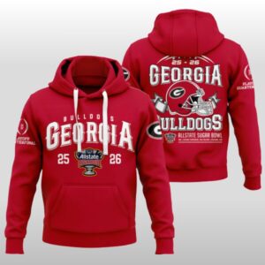2025 2026 Georgia Bulldogs Allstate Sugar Bowl Hoodie Shirt