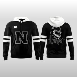 2026 Nebraska Cornhuskers Black Mode Hoodie
