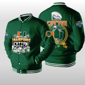 2025 2026 Miami Hurricanes Goodyear Cotton Bowl Champions Jacket