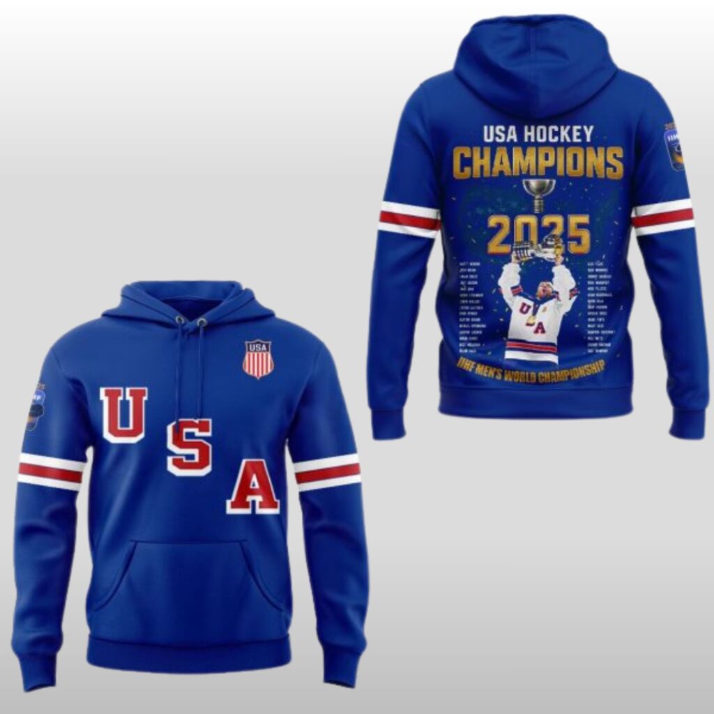 2025 2026 USA Hockey World Junior Champs Golden Era Hoodie Shirt 2