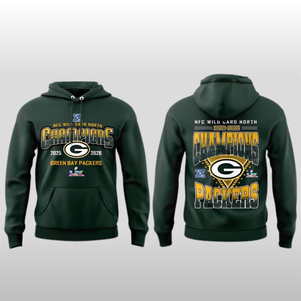 2026 Green Bay Packers NFC Wild Card North Champions Hoodie Shirt 2