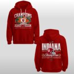 2026 Indiana Hoosiers Peach Bowl Champions Hoodie Cap Joggers