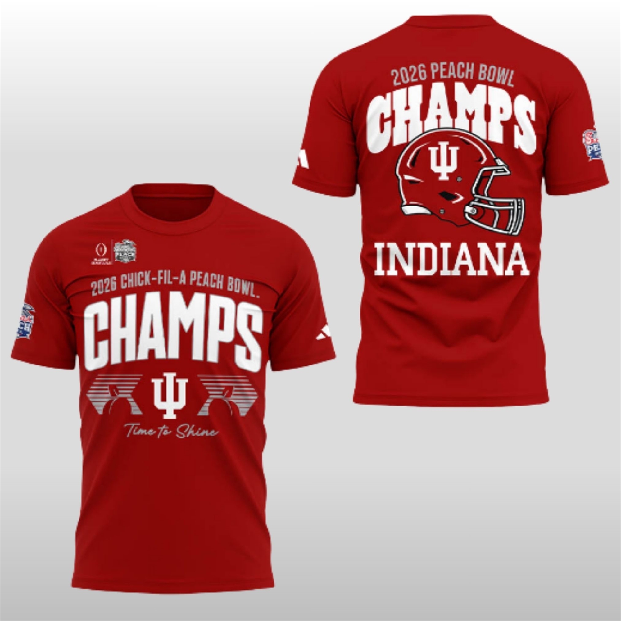 2026 Indiana Hoosiers Peach Bowl Champions Shirt Cap Joggers 3 2026 Indiana Hoosiers Peach Bowl Champions Shirt Cap Joggers - Image 3