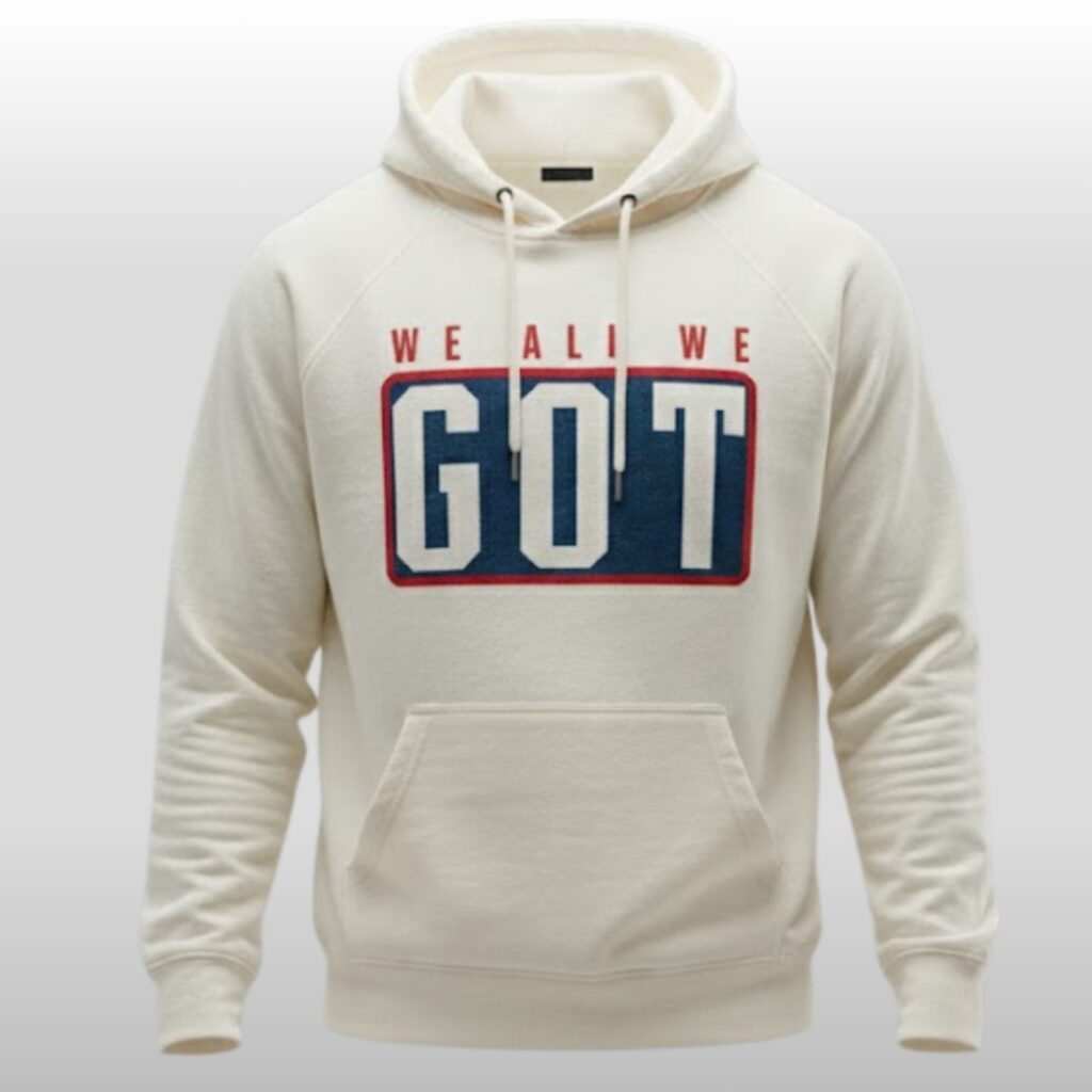 2026 Ne Patriots Marcus Jones We All We Got Hoodie