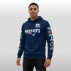 2026 New England Patriots 6 Time Champions Patch Throwback Hoodie Shirt 4