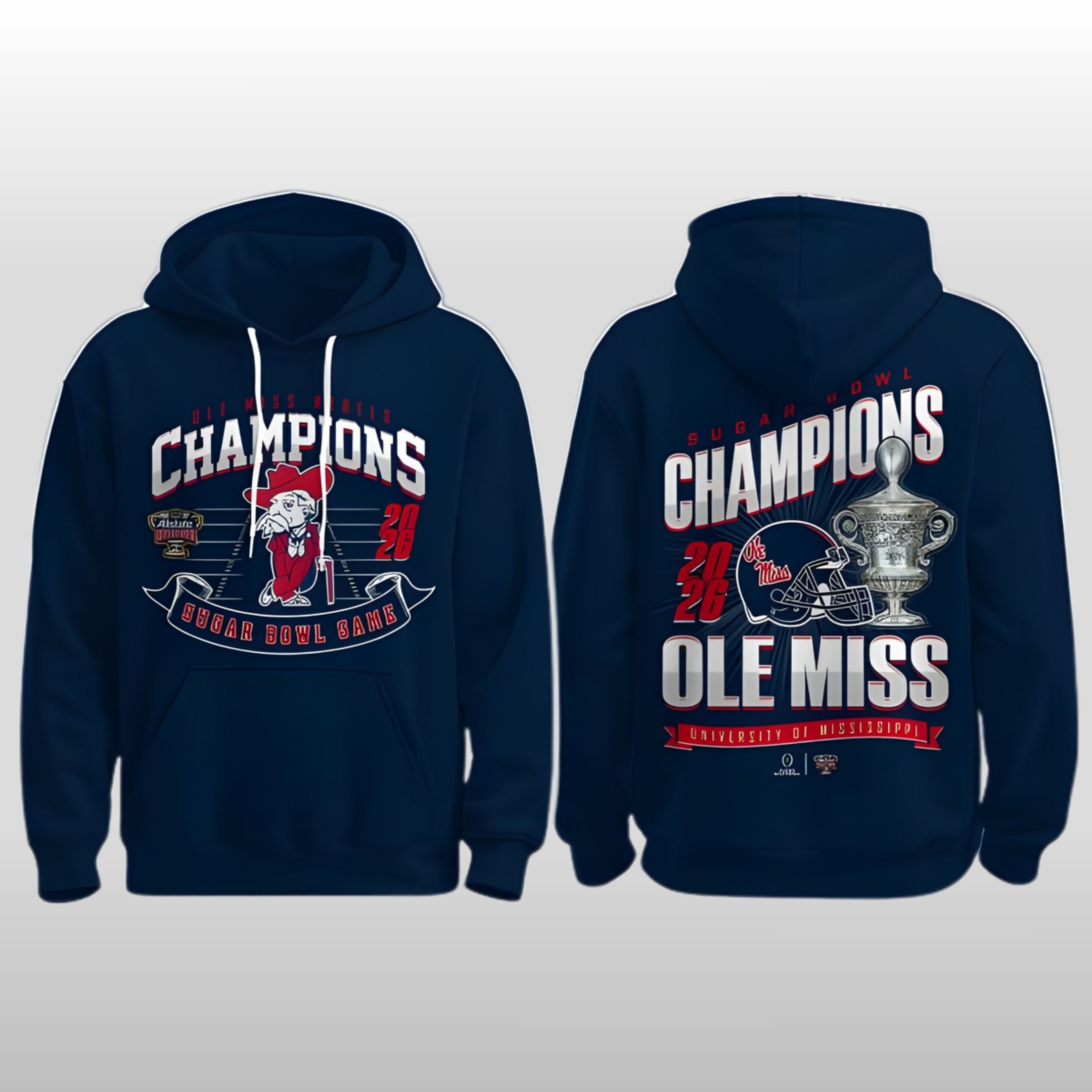2026 Ole Miss Rebels Sugar Bowl Game Champions Hoodie Shirt 1 2026 Ole Miss Rebels Sugar Bowl Game Champions Hoodie Shirt