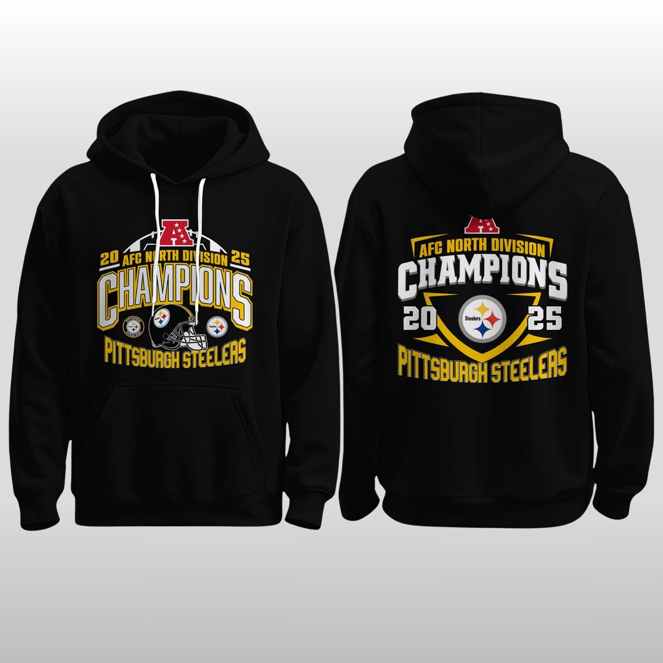 2026 Pittsburgh Steelers AFC North Division Champions Hoodie Shirt 1 2026 Pittsburgh Steelers AFC North Division Champions Hoodie Shirt