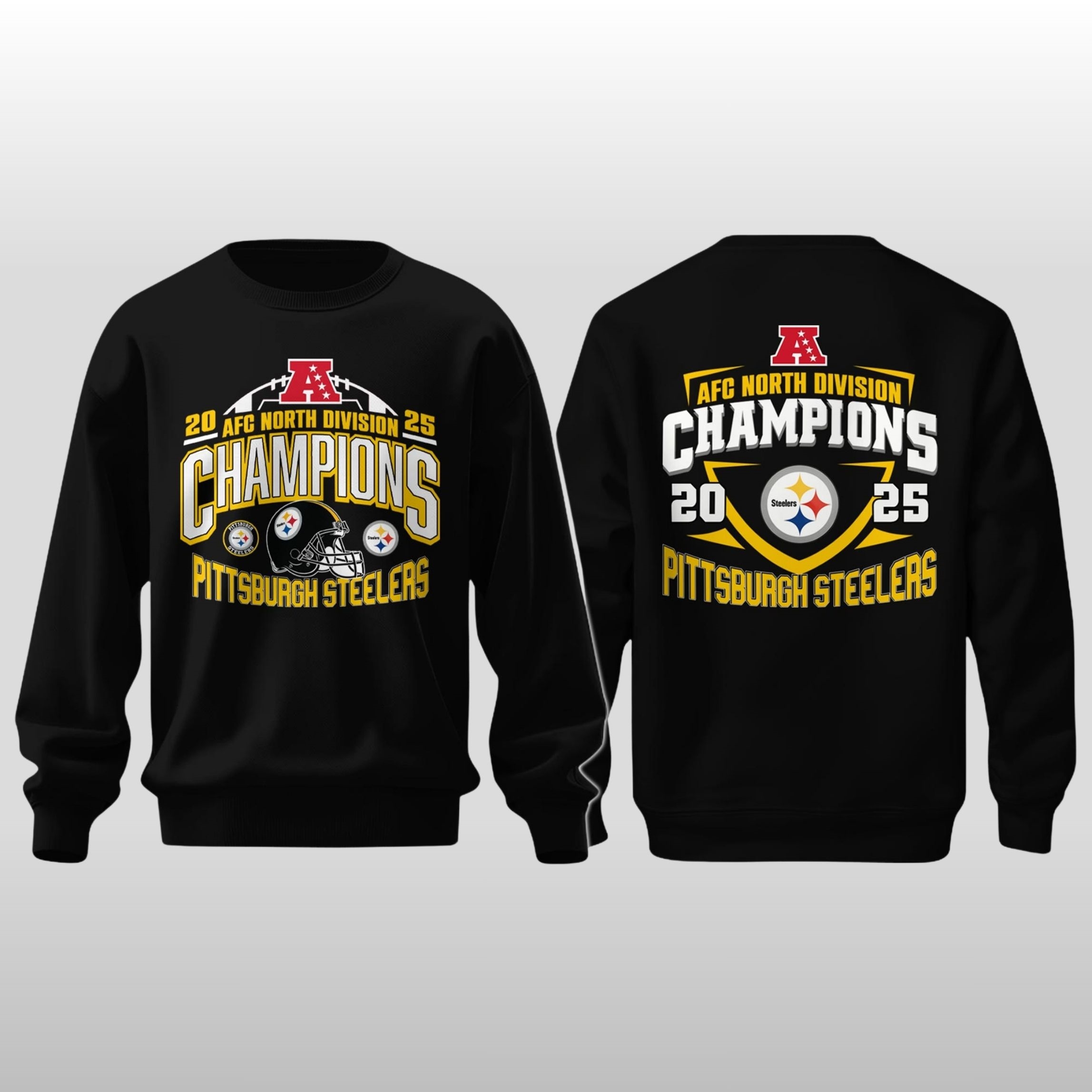 2026 Pittsburgh Steelers AFC North Division Champions Hoodie Shirt 2 2026 Pittsburgh Steelers AFC North Division Champions Hoodie Shirt - Image 2