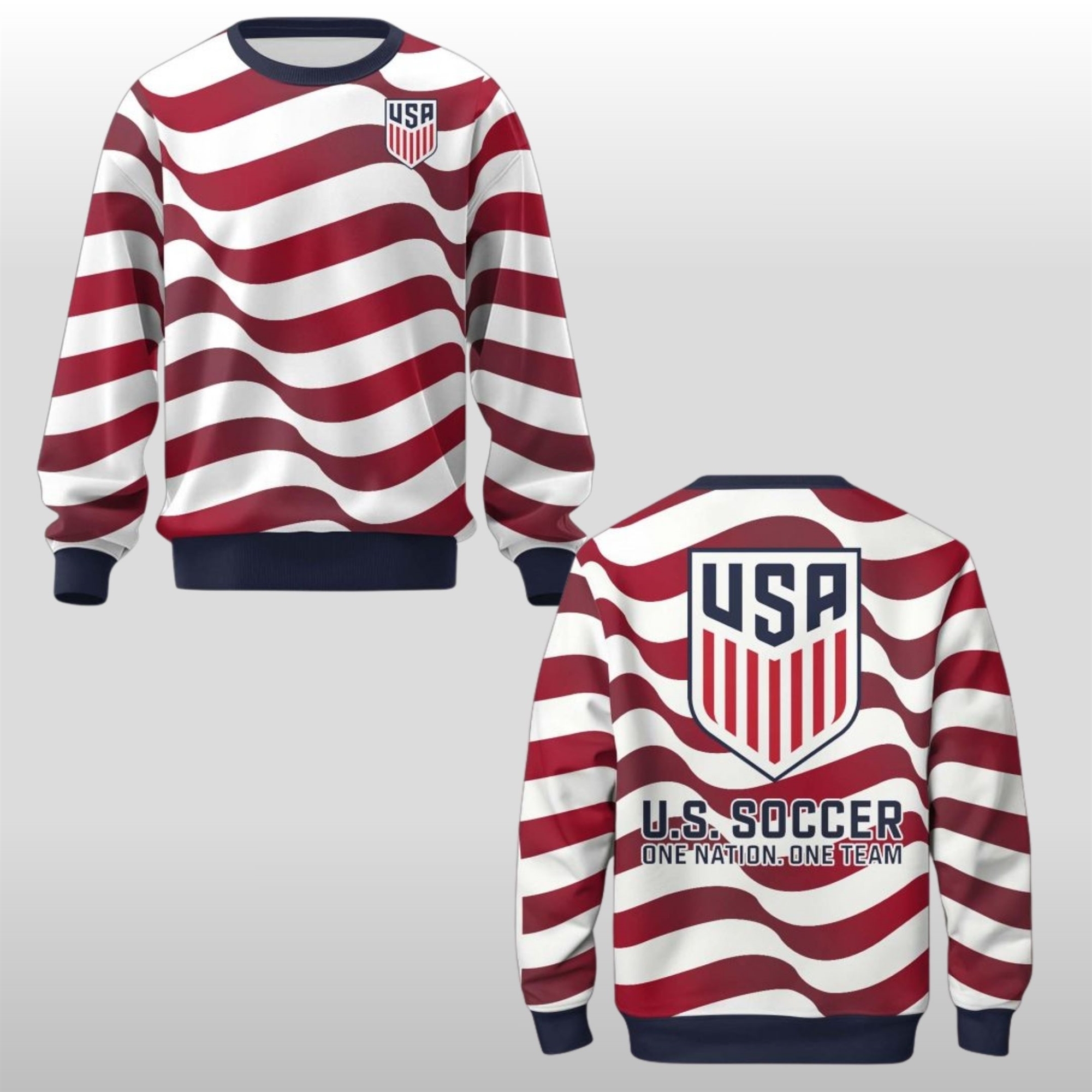 2026 USA National Soccer Team Home One Nation One Team Hoodie Shirt 2 2026 USA National Soccer Team Home One Nation One Team Hoodie Shirt - Image 2