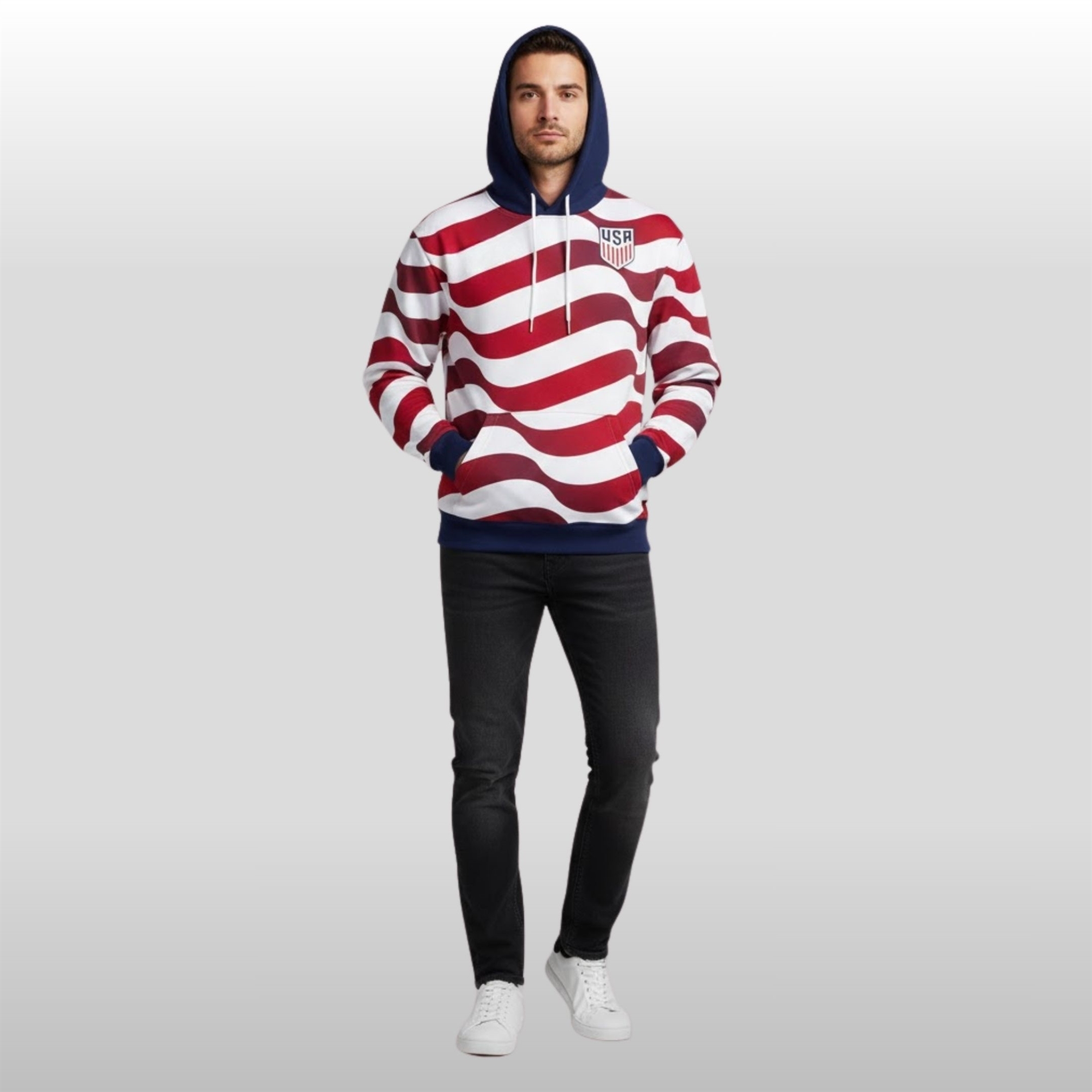 2026 USA National Soccer Team Home One Nation One Team Hoodie Shirt 4 2026 USA National Soccer Team Home One Nation One Team Hoodie Shirt - Image 4