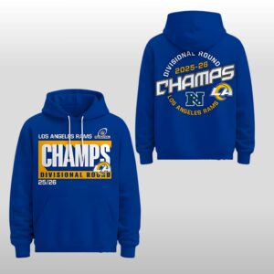 LA Rams 2025 2026 Champs Divisional Round Hoodie