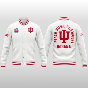 2026 Indiana Hoosiers Peach Bowl Champions Bomber Jacket