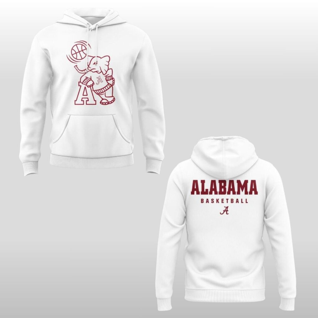 Alabama Crimson Tide 2026 White Out Hoodie Shirt 2