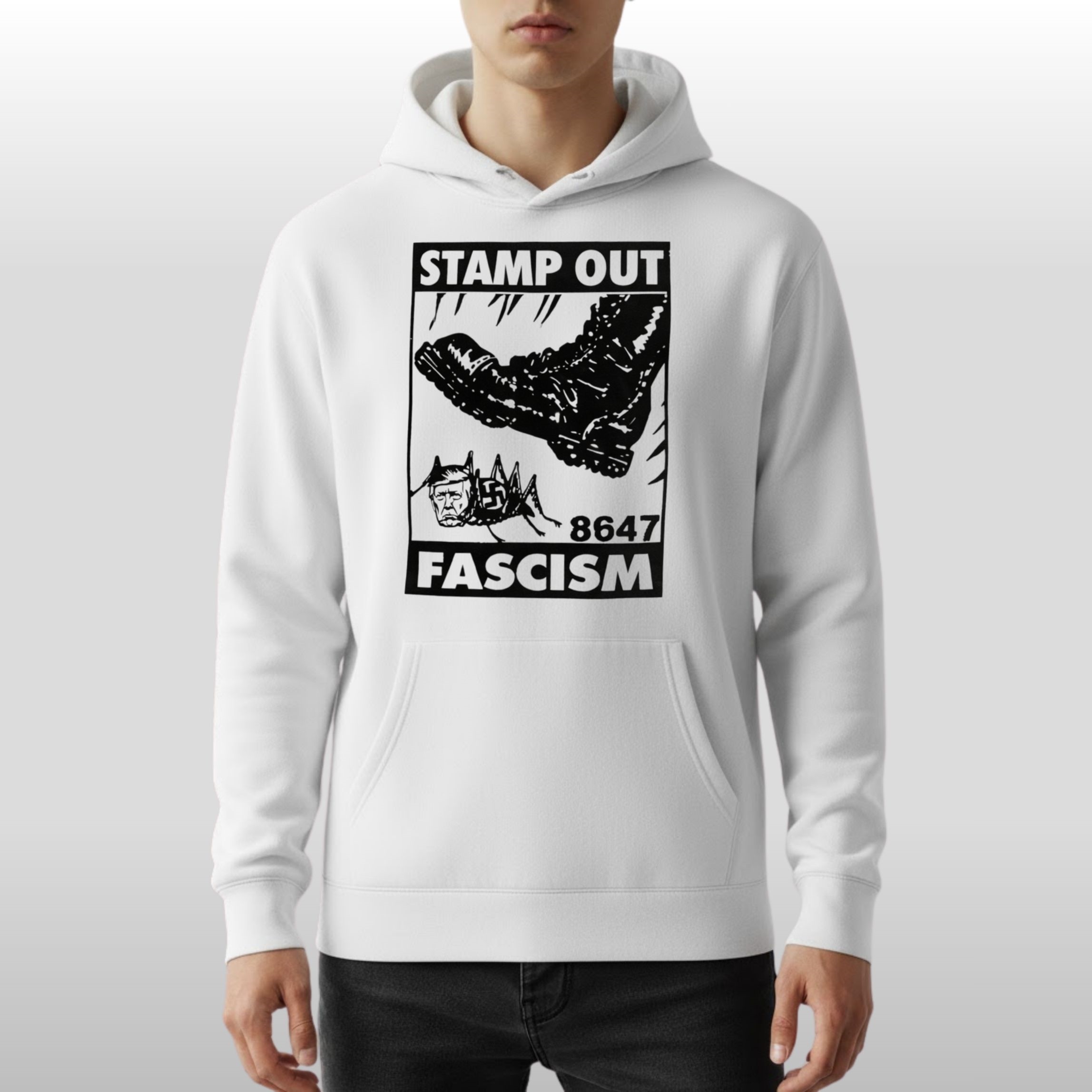 Trump Stamp Out Fascism 8647 Shirt 4 Trump Stamp Out Fascism 8647 Shirt - Image 4