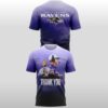 Baltimore Ravens Thank you Coach Harbaugh Ombre Hoodie Shirt 3