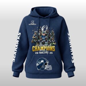 Seattle Seahawks NFC Champions Game Waffle Hoodie