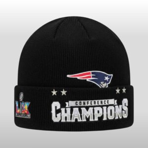 New England Patriots 2025 2026 AFC Conference Champions Bowl Beanie Hat