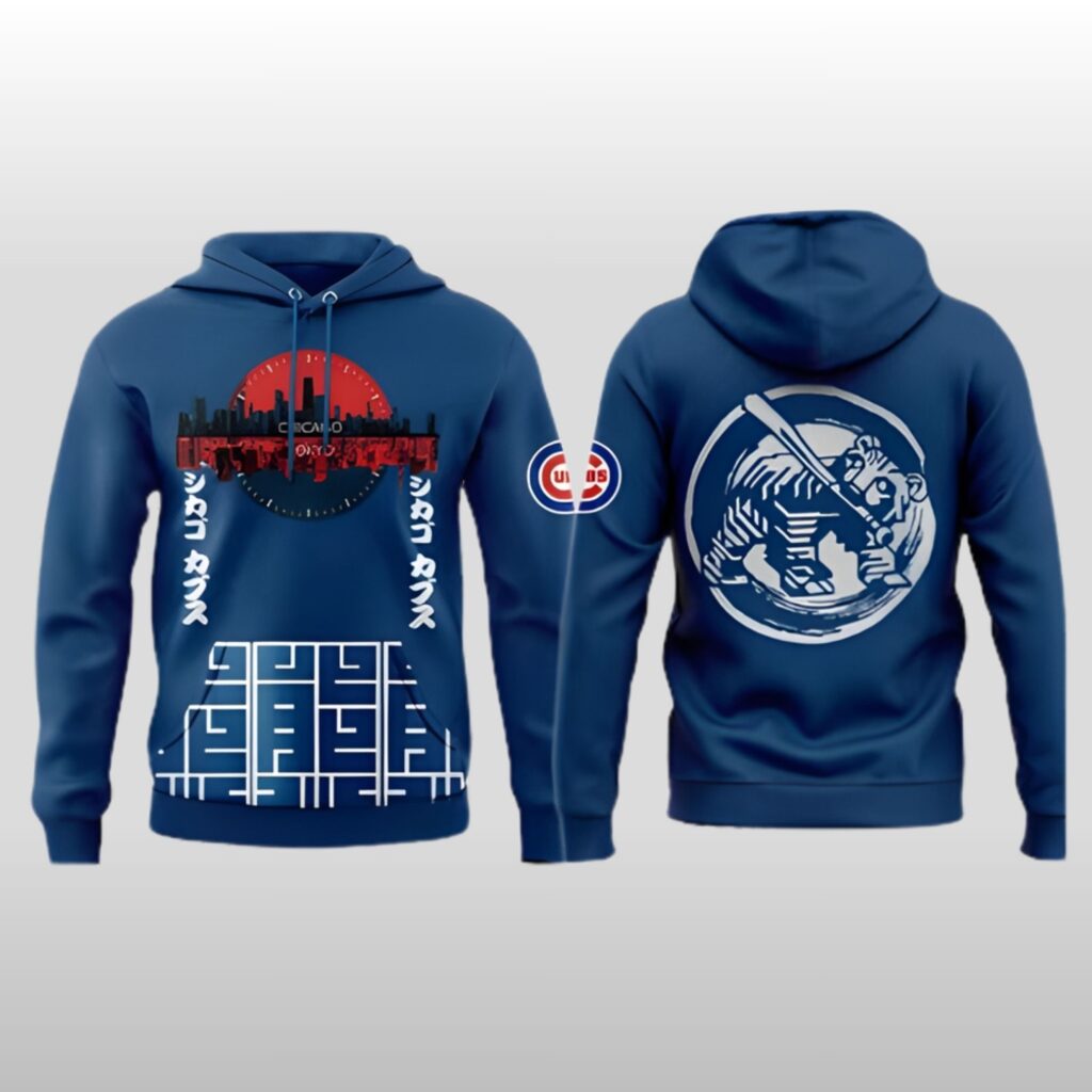 Chicago Cubs Tokyo Series Memoir Of Japan Hoodie 2