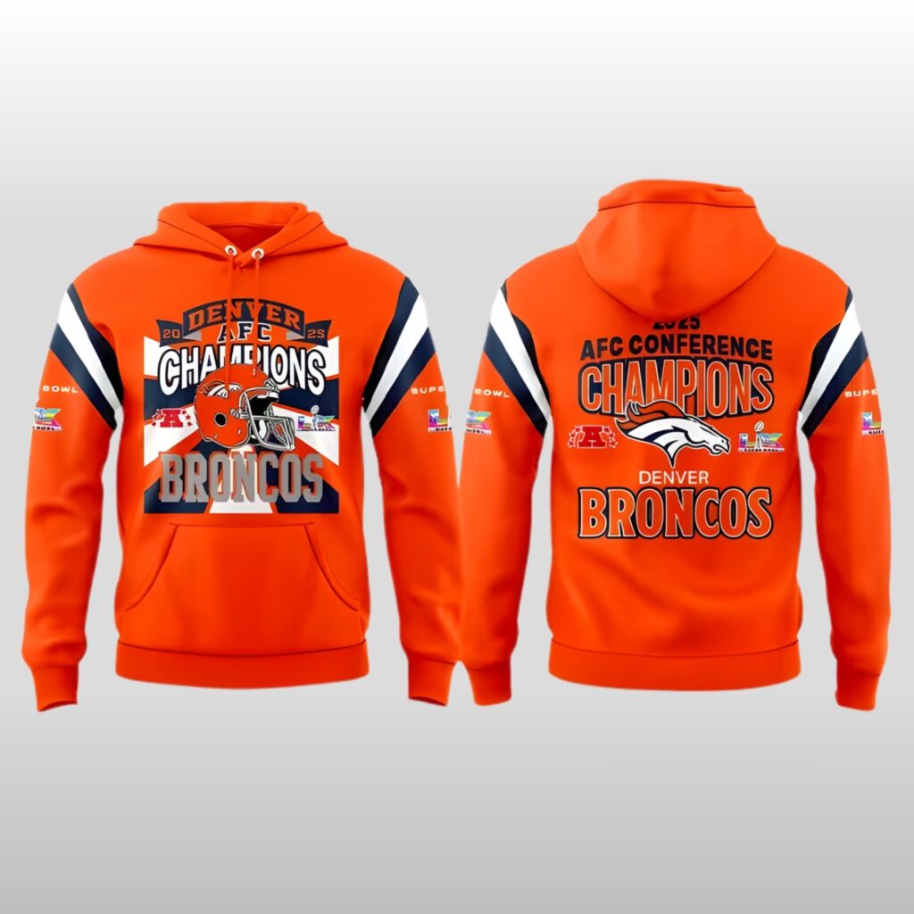 Denver Broncos AFC Conference Champions Hoodie Shirt - Zerelam