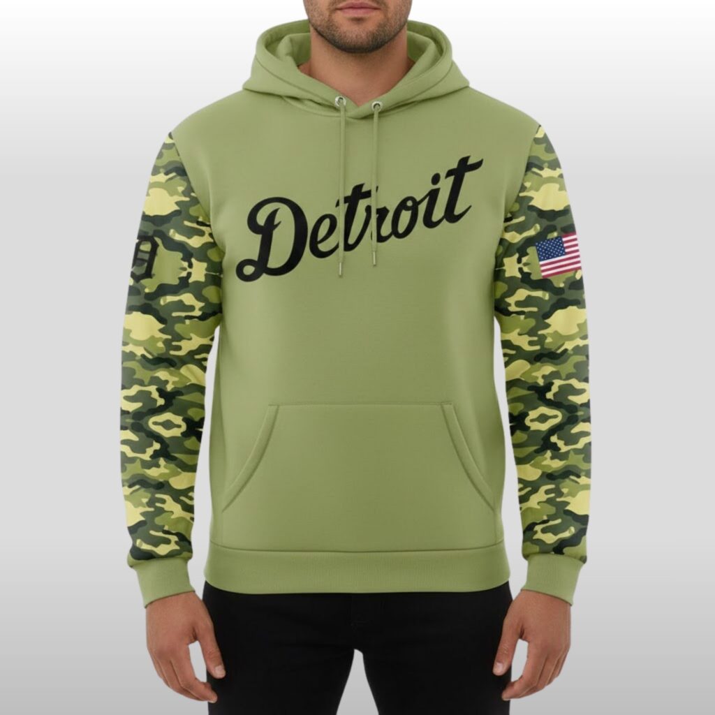 Detroit Tigers x Military Appreciation Night 2026 Hoodie 2