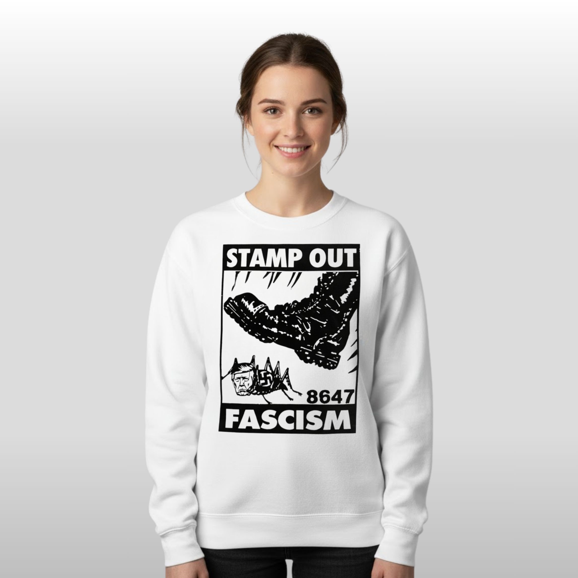 Trump Stamp Out Fascism 8647 Shirt 5 Trump Stamp Out Fascism 8647 Shirt - Image 5