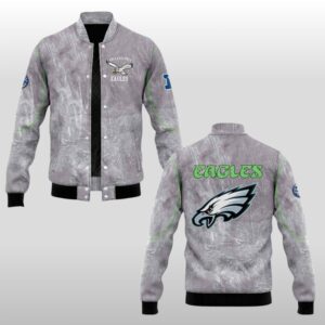 Jalen Hurts Eagles 90s Starter Acid Wash Vintage Jacket