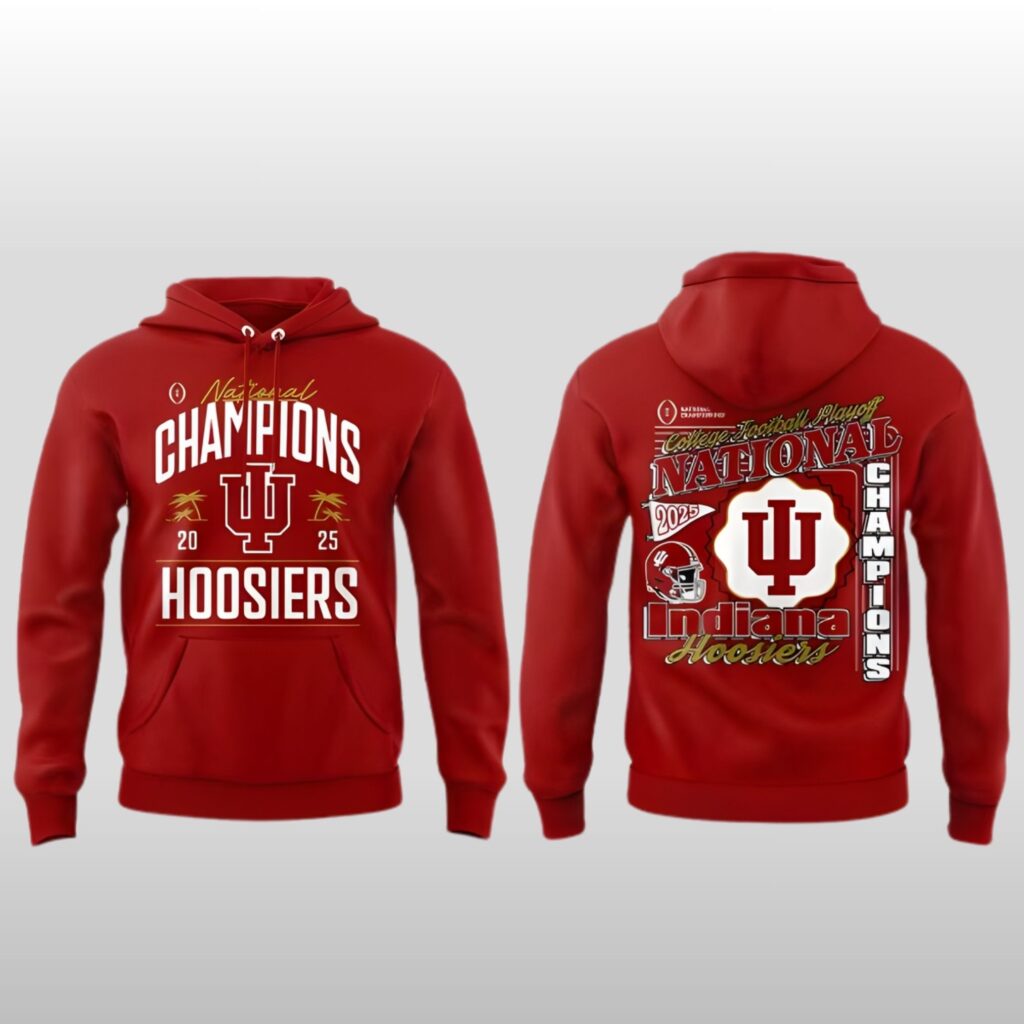 Indiana Hoosiers 2025 2026 CFP Champions Hoodie 2