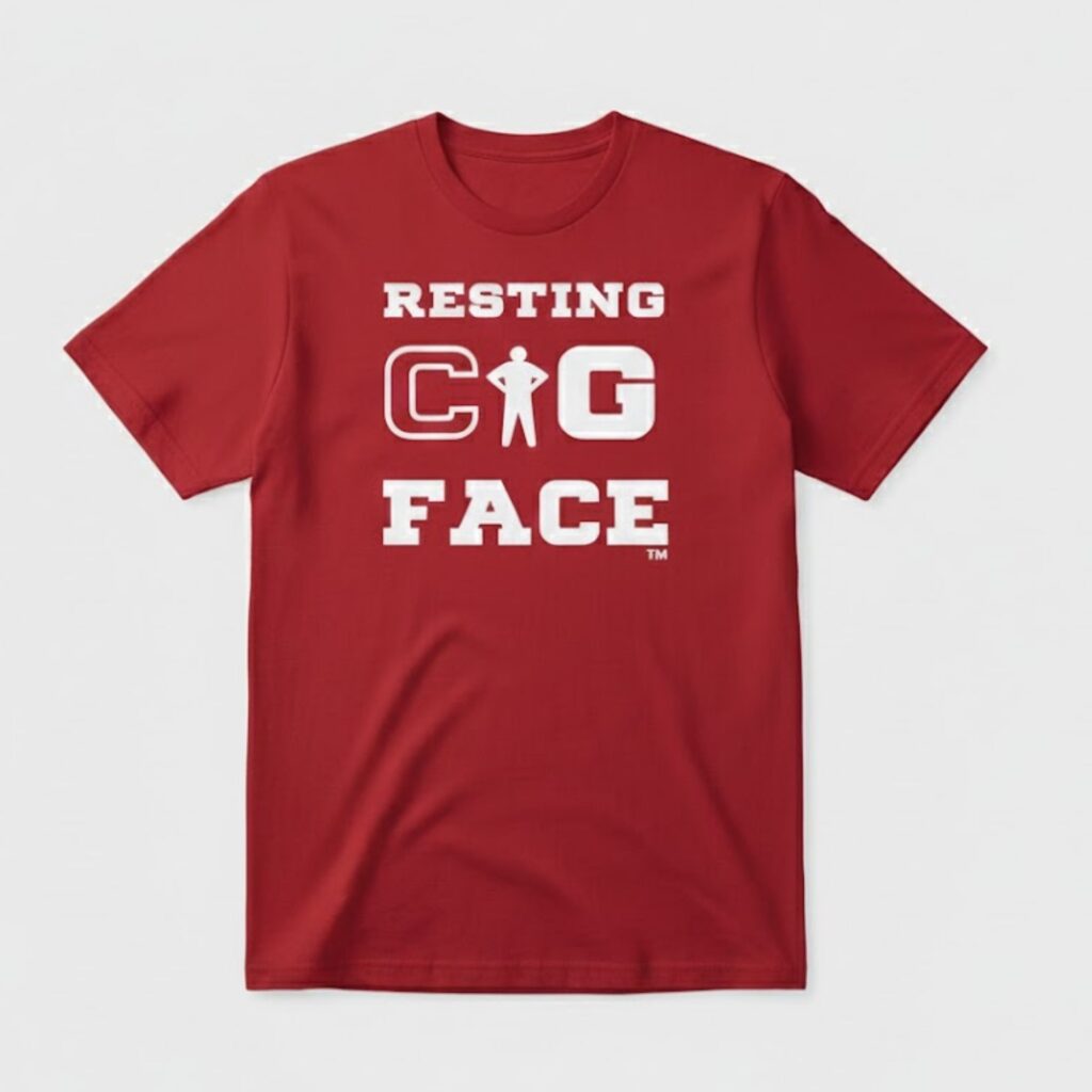 Indiana Hoosiers Resting Cig Face Shirt