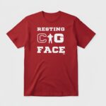 Indiana Hoosiers Resting Cig Face Shirt