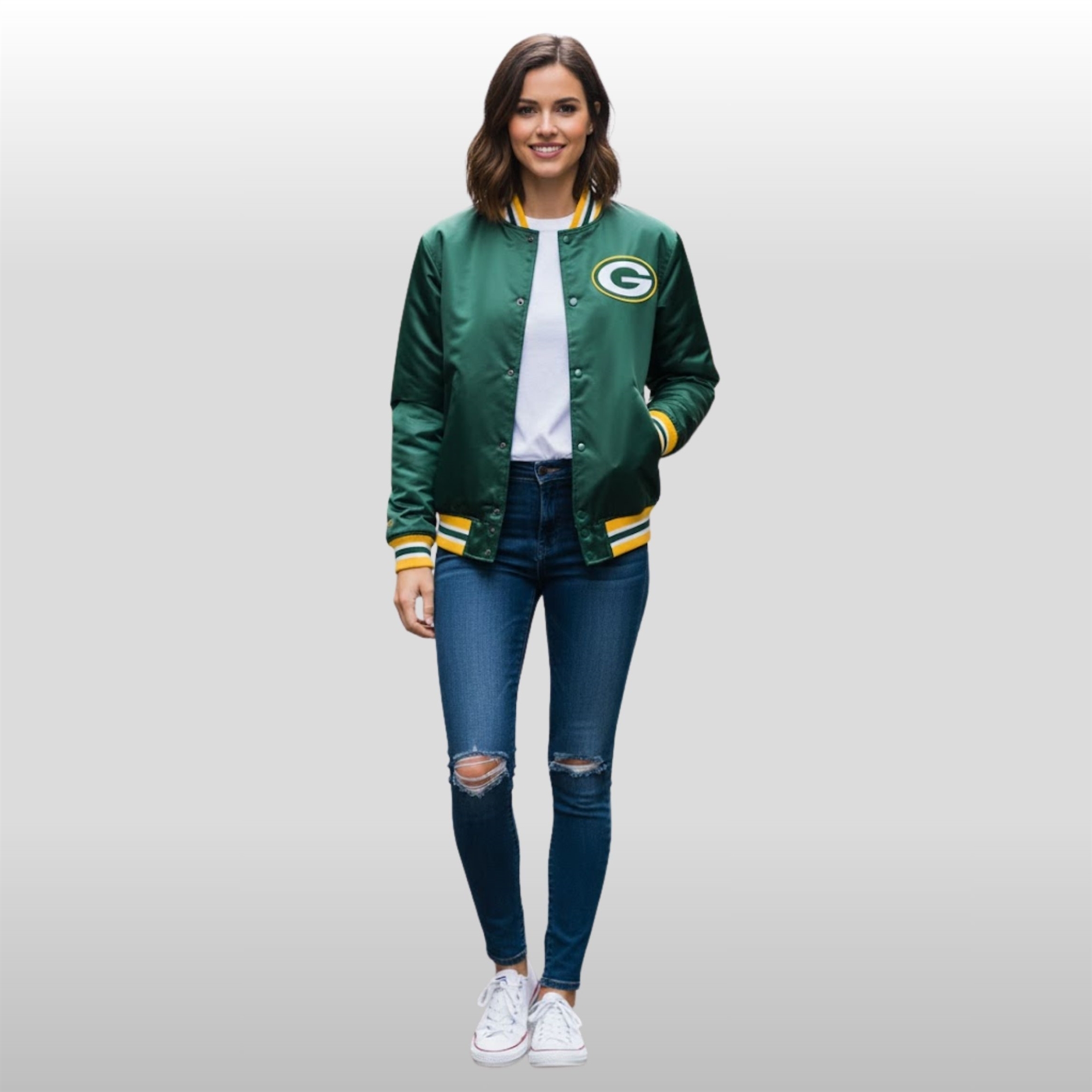 Joe Goll Green Bay Packers Satin Jacket 4 Joe Goll Green Bay Packers Satin Jacket - Image 4