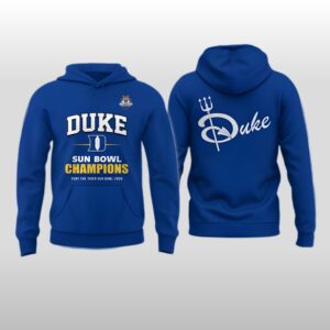 2025 Duke Blue Devils Tony the Tiger Sun Bowl Champions Hoodie