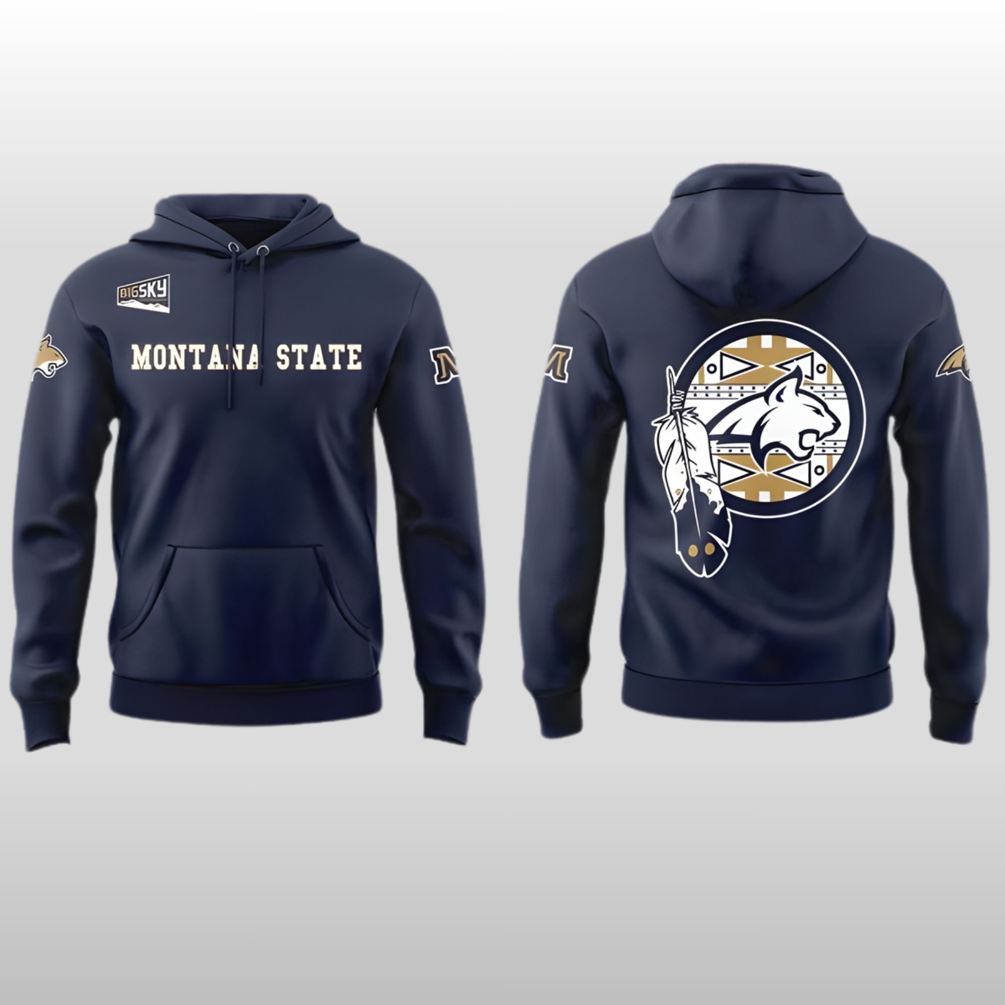 Montana State Bobcats Football Indigenous Heritage Hoodie Shirt 1 Montana State Bobcats Football Indigenous Heritage Hoodie Shirt