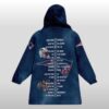 NE Patriots 2025 2026 LX Bowl Champions Blanket Hoodie 3