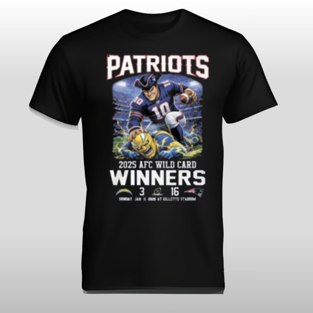NE Patriots AFC Wild Card Winners Shirt 2
