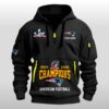 New England Patriots 2025 2026 AFC Champions Quarter Zip Hoodie 2