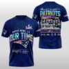 New England Patriots AFC Champions Bowl LX Our Time Hoodie Shirt 3