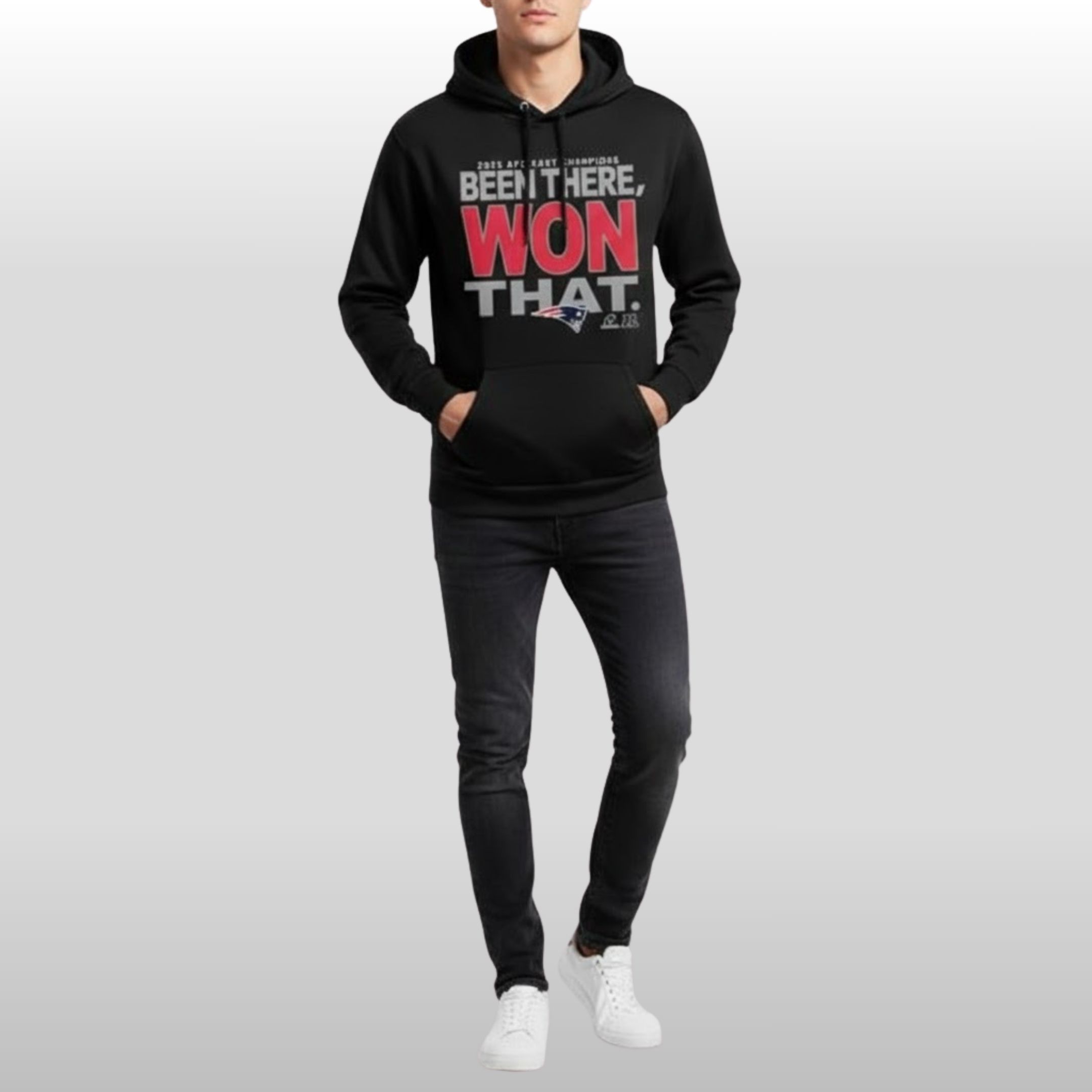 Patriots 2025 2026 AFC EAST Division Champions Been There Won That Hoodie 2 Patriots 2025 2026 AFC EAST Division Champions Been There Won That Hoodie - Image 2