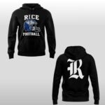 Rice Owls Football Coach Scott Abell Gothic R Hoodie Shirt