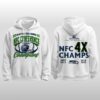 Seattle Seahawks NFC Conference Champions 4X Hoodie Shirt