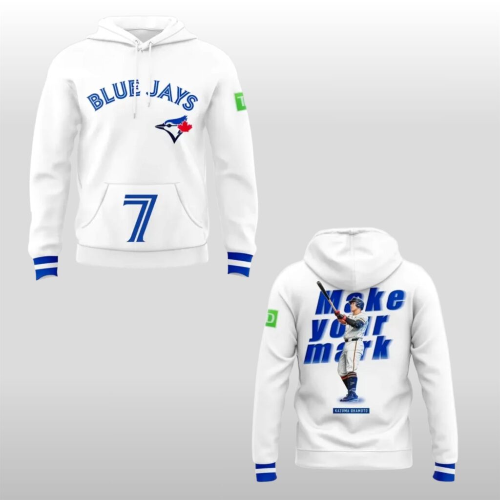 Toronto Blue Jays Kazuma Okamoto Make Your Mark Hoodie 1