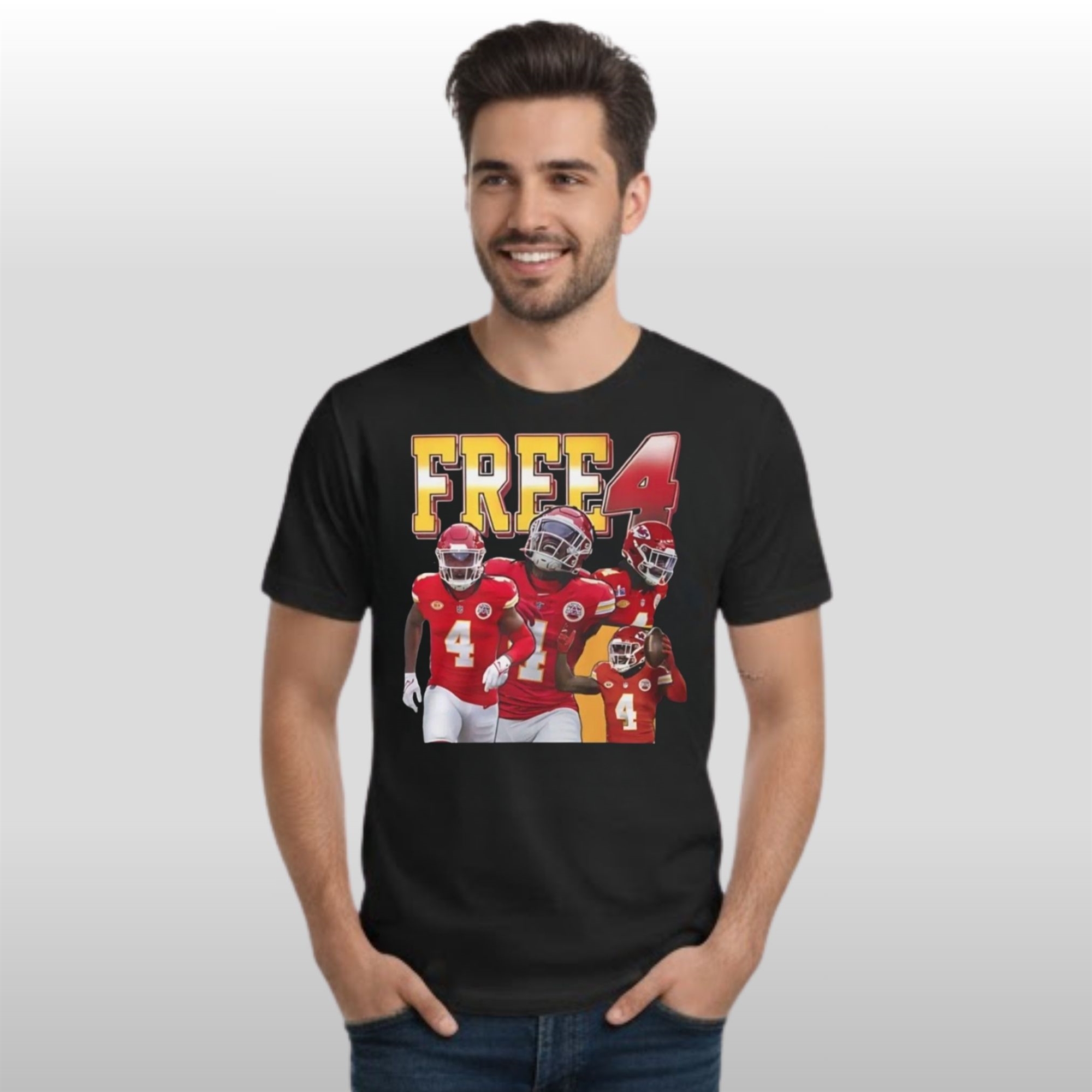 Travis Kelce Free 4 Shirt 2 Travis Kelce Free 4 Shirt - Image 2